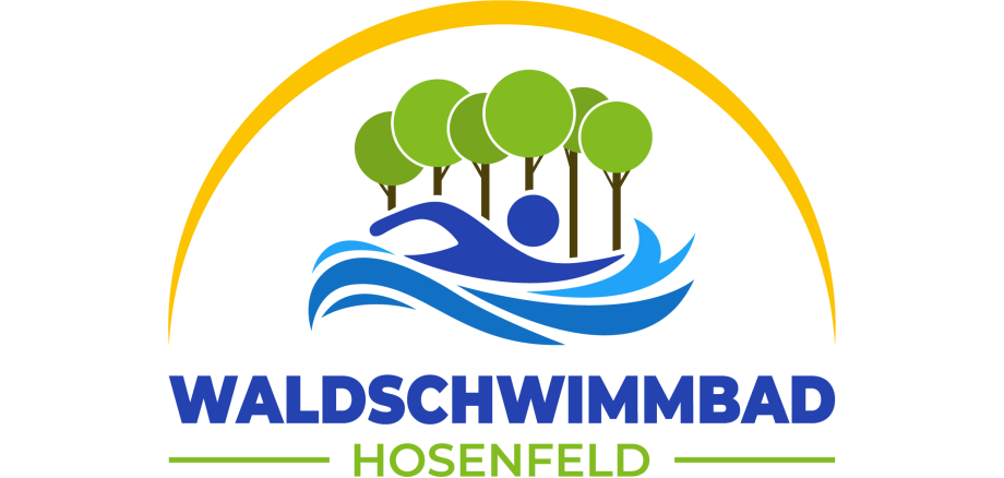 Sie sehen das Logo des Waldschwimmbades Hosenfeld.